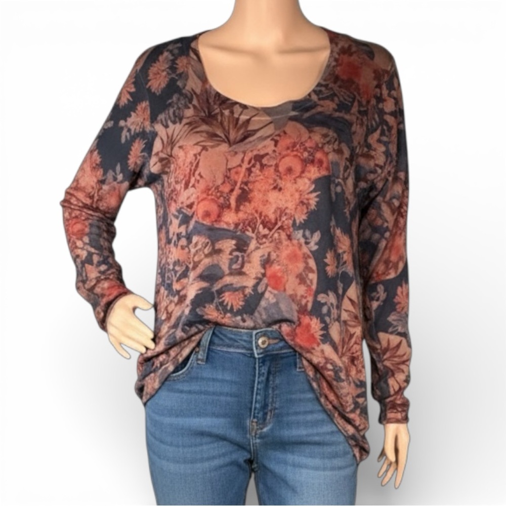 Soft Surroundings Millie Botanical Lightweight Tunic‎ Top – Size L